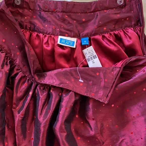 Red Sequin Skirt - Picture 5 of 6